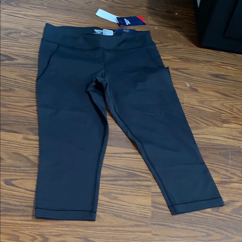 Reebok Black lux 3/4 tight leggings size 1X - Picture 2 of 9